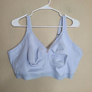 Soma Womens Size 44G Embraceable Wireless Bra Unlined Blue Full Coverage Nwt